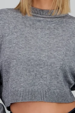 Shasa Solid Long Sleeve Sweater