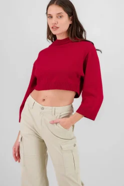 Shasa Solid Long Sleeve Sweater