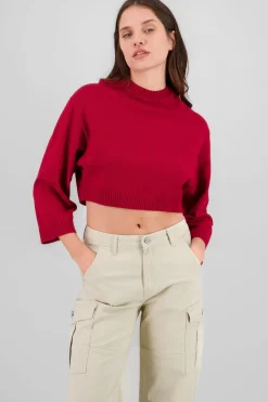 Shasa Solid Long Sleeve Sweater