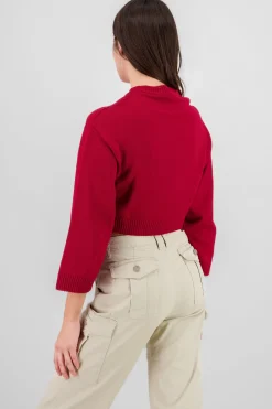 Shasa Solid Long Sleeve Sweater