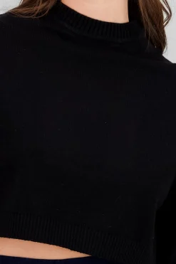 Shasa Solid Long Sleeve Sweater