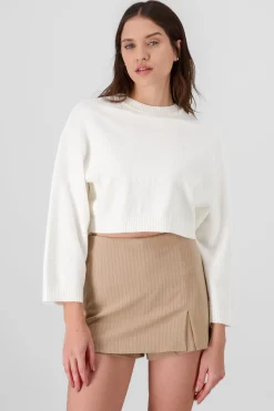 Shasa Solid Long Sleeve Sweater