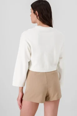 Shasa Solid Long Sleeve Sweater