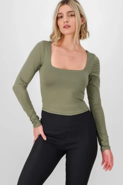 Shasa Solid Long Sleeve Top