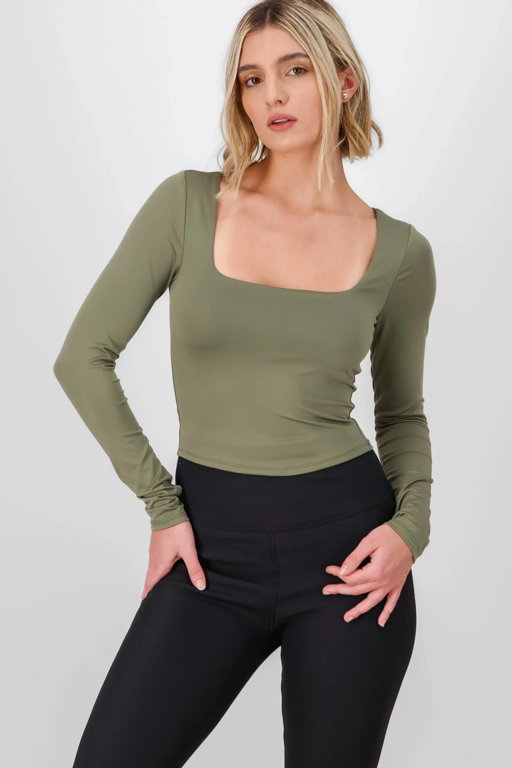 Shasa Solid Long Sleeve Top