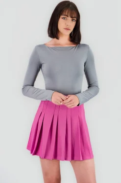 Shasa Solid Long Sleeve Top