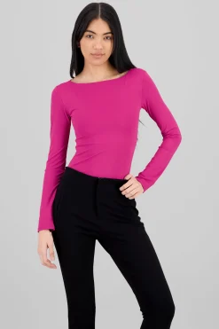 Shasa Solid Long Sleeve Top