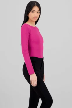 Shasa Solid Long Sleeve Top