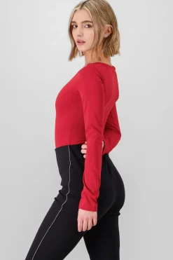 Shasa Solid Long Sleeve Top