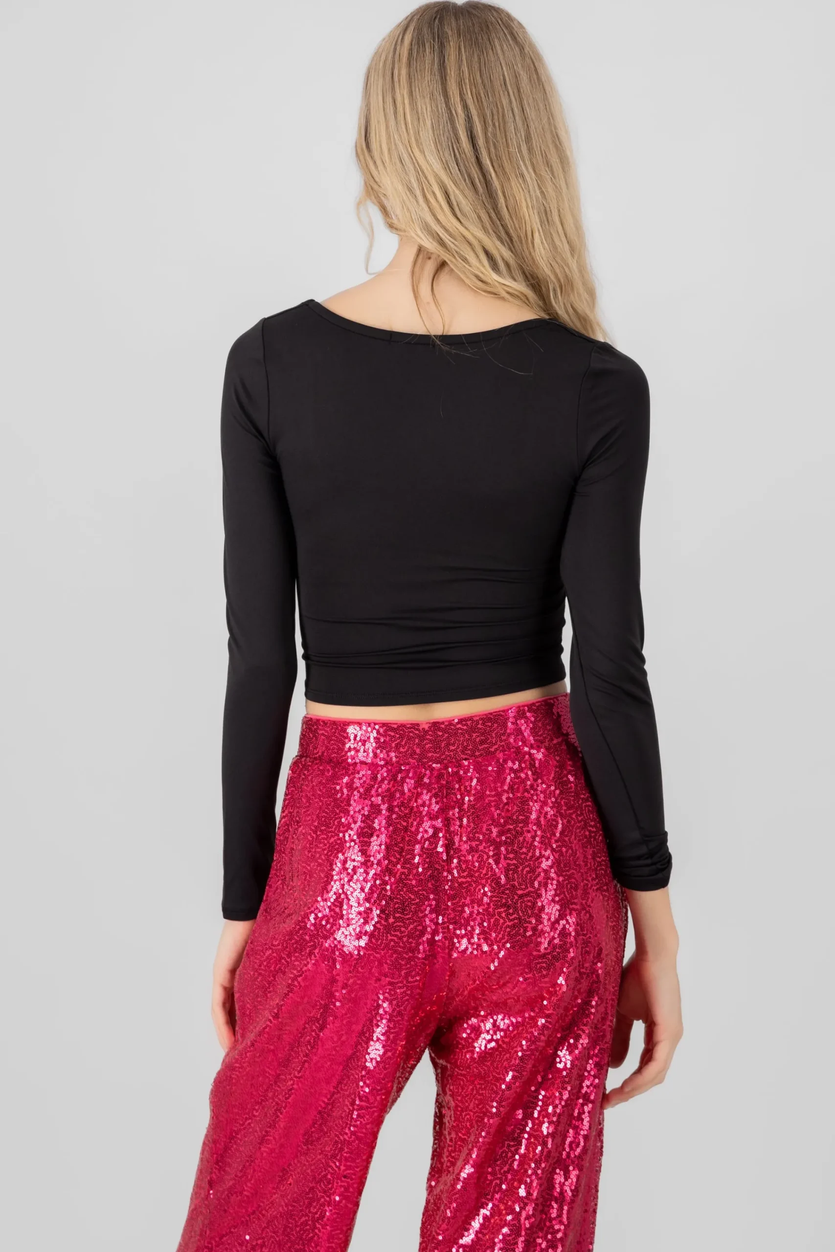 Shasa Solid Long Sleeve Top