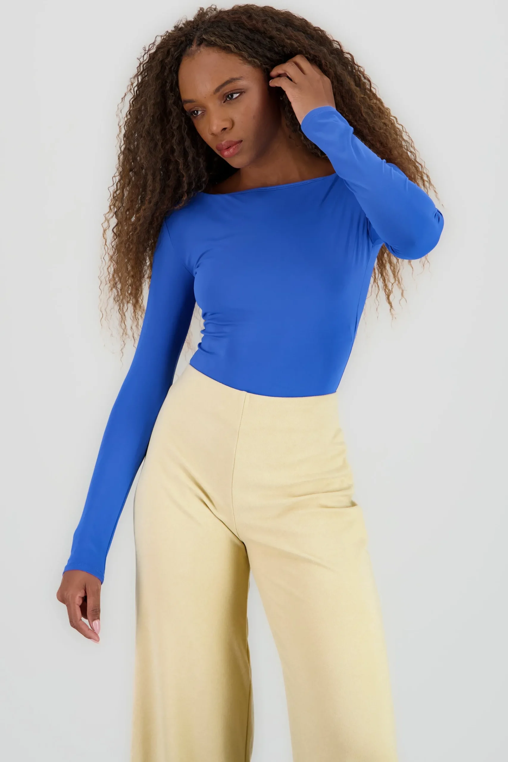 Shasa Solid Long Sleeve Top