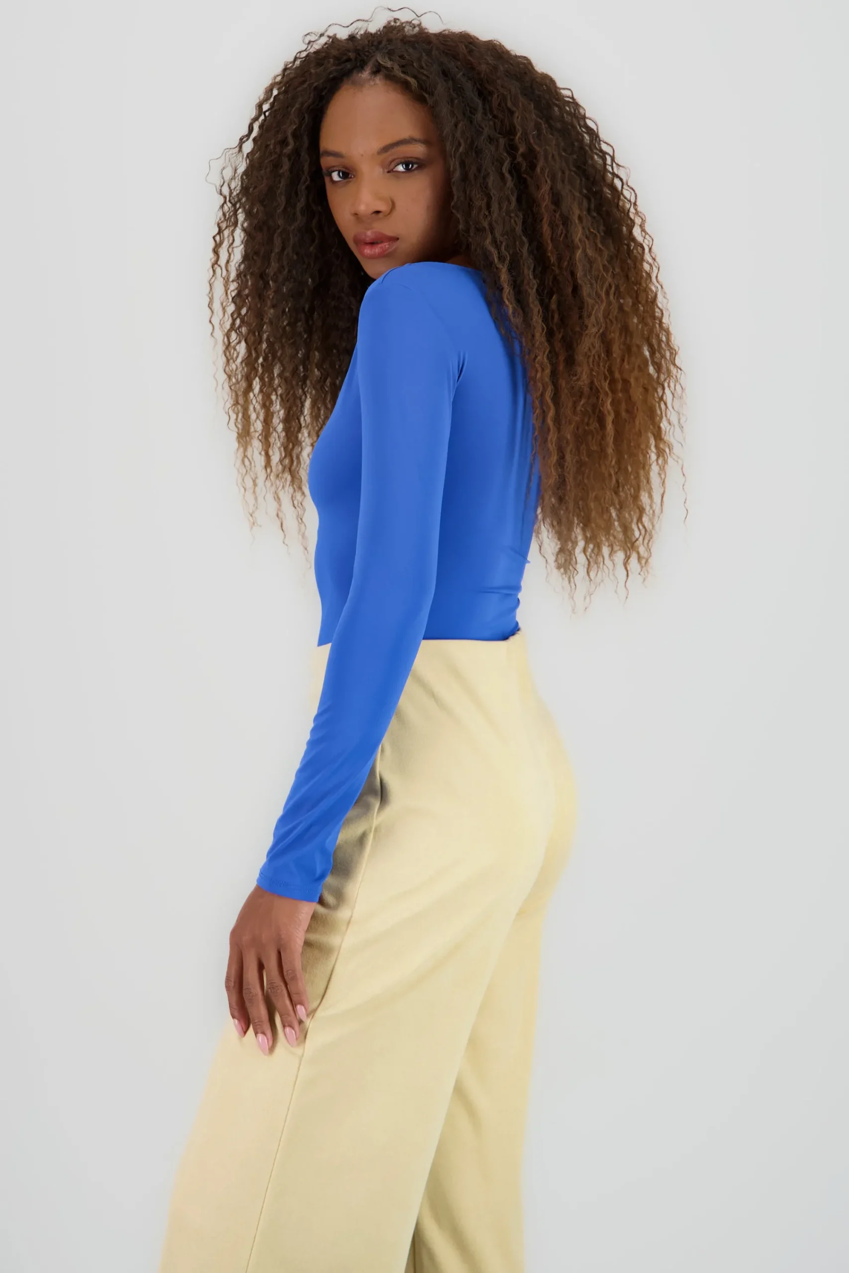 Shasa Solid Long Sleeve Top