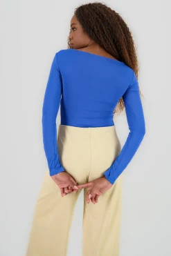 Shasa Solid Long Sleeve Top