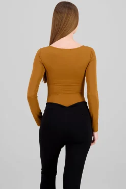 Shasa Solid Long Sleeve Top