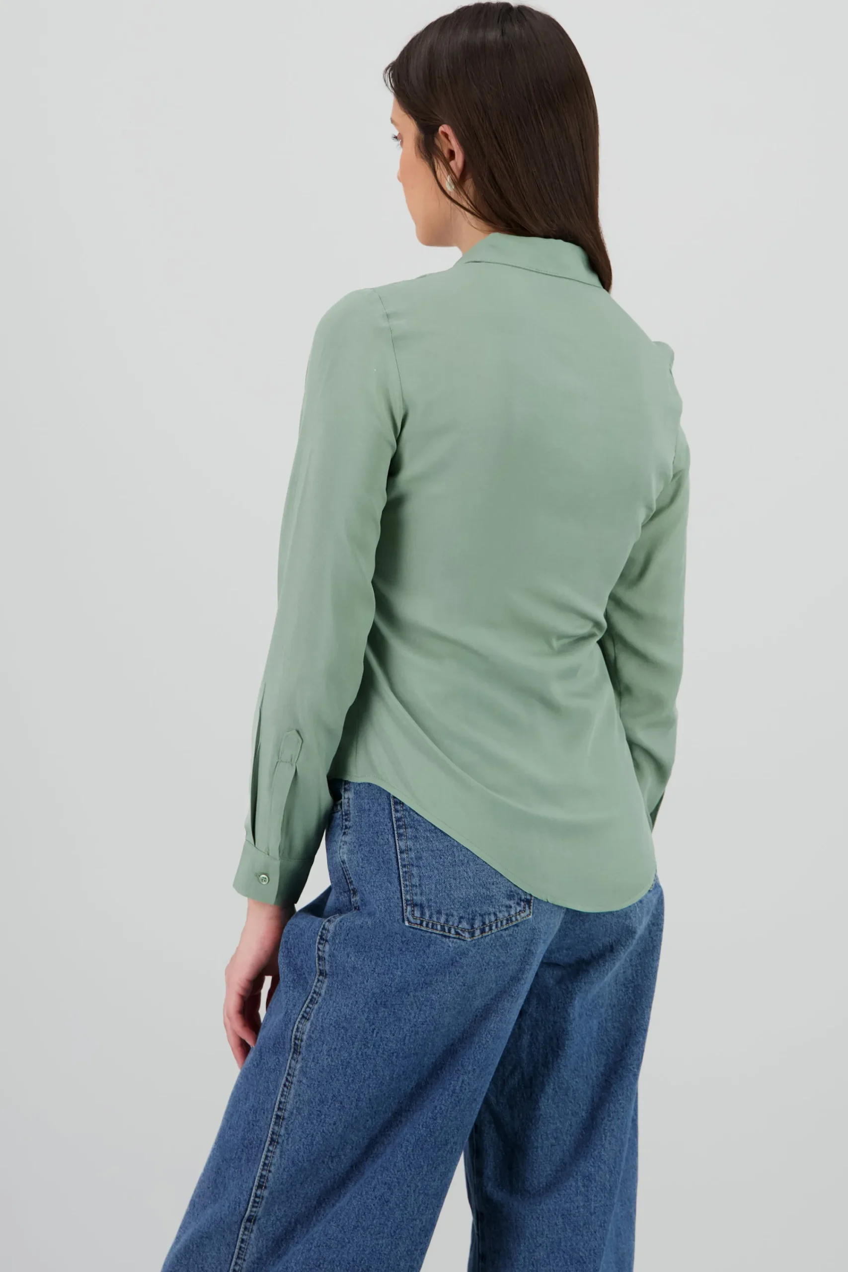 Shasa Solid Long Sleeved Blouse