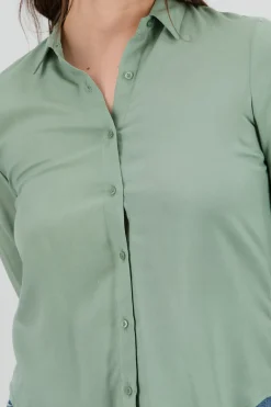 Shasa Solid Long Sleeved Blouse