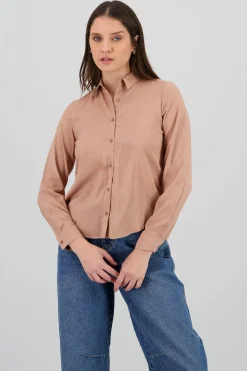 Shasa Solid Long Sleeved Blouse