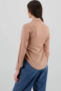 Shasa Solid Long Sleeved Blouse
