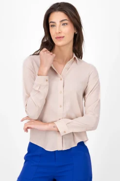 Shasa Solid Long Sleeved Blouse
