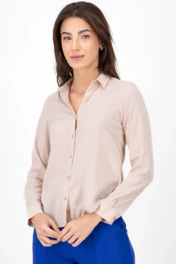 Shasa Solid Long Sleeved Blouse