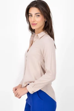 Shasa Solid Long Sleeved Blouse