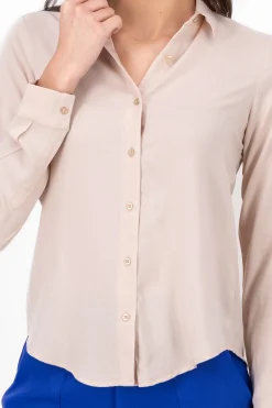 Shasa Solid Long Sleeved Blouse
