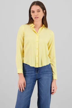 Shasa Solid Long Sleeved Blouse