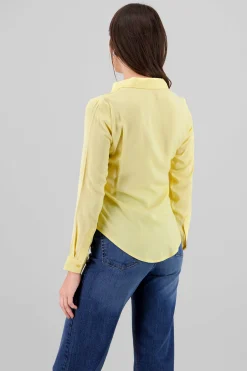 Shasa Solid Long Sleeved Blouse