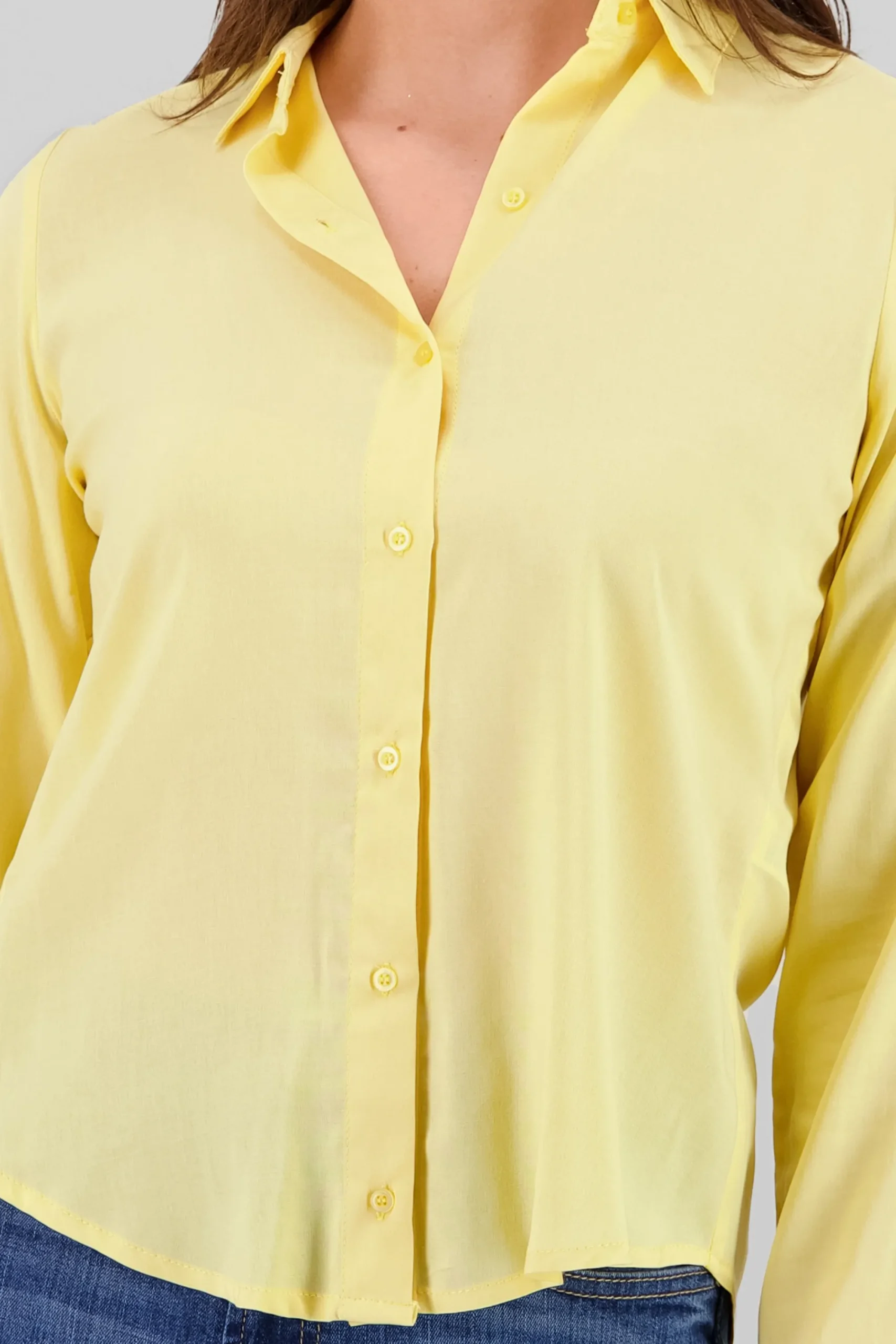 Shasa Solid Long Sleeved Blouse