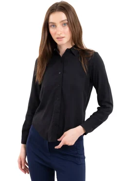 Shasa Solid Long Sleeved Blouse