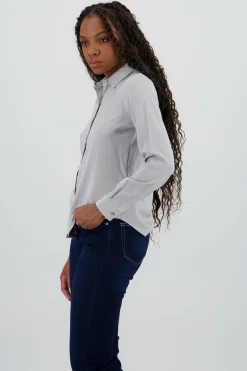 Shasa Solid Long Sleeved Blouse