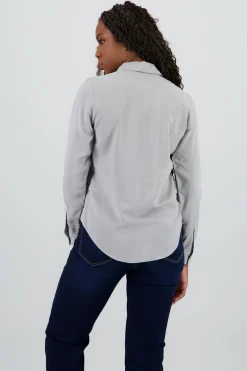 Shasa Solid Long Sleeved Blouse