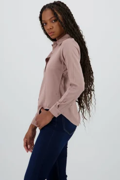 Shasa Solid Long Sleeved Blouse