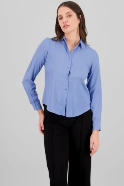 Shasa Solid Long Sleeved Blouse