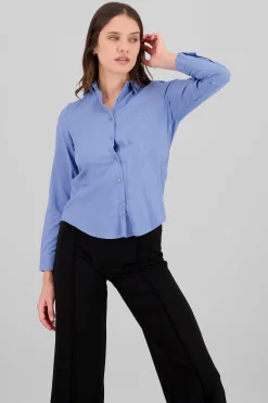 Shasa Solid Long Sleeved Blouse
