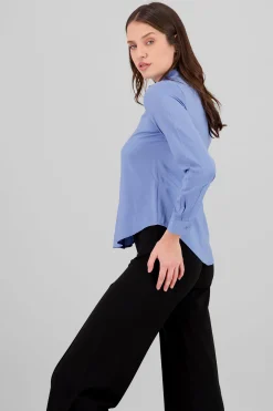 Shasa Solid Long Sleeved Blouse
