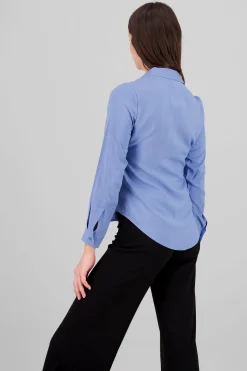Shasa Solid Long Sleeved Blouse