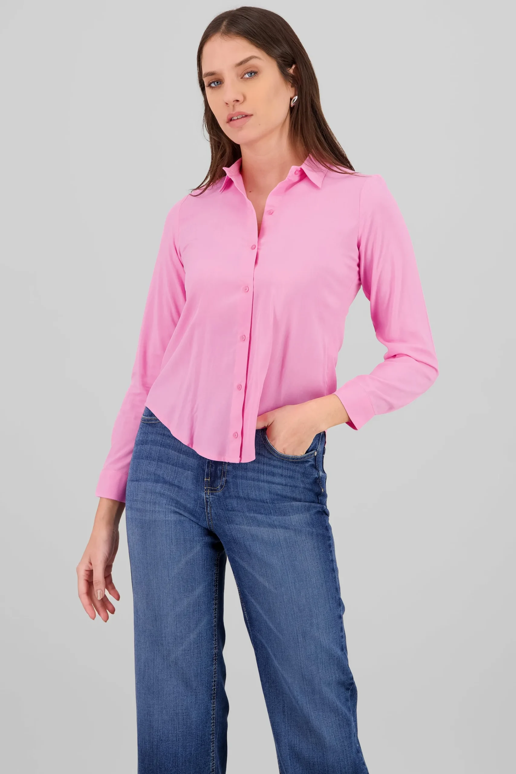 Shasa Solid Long Sleeved Blouse