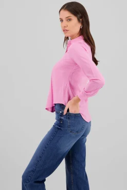 Shasa Solid Long Sleeved Blouse