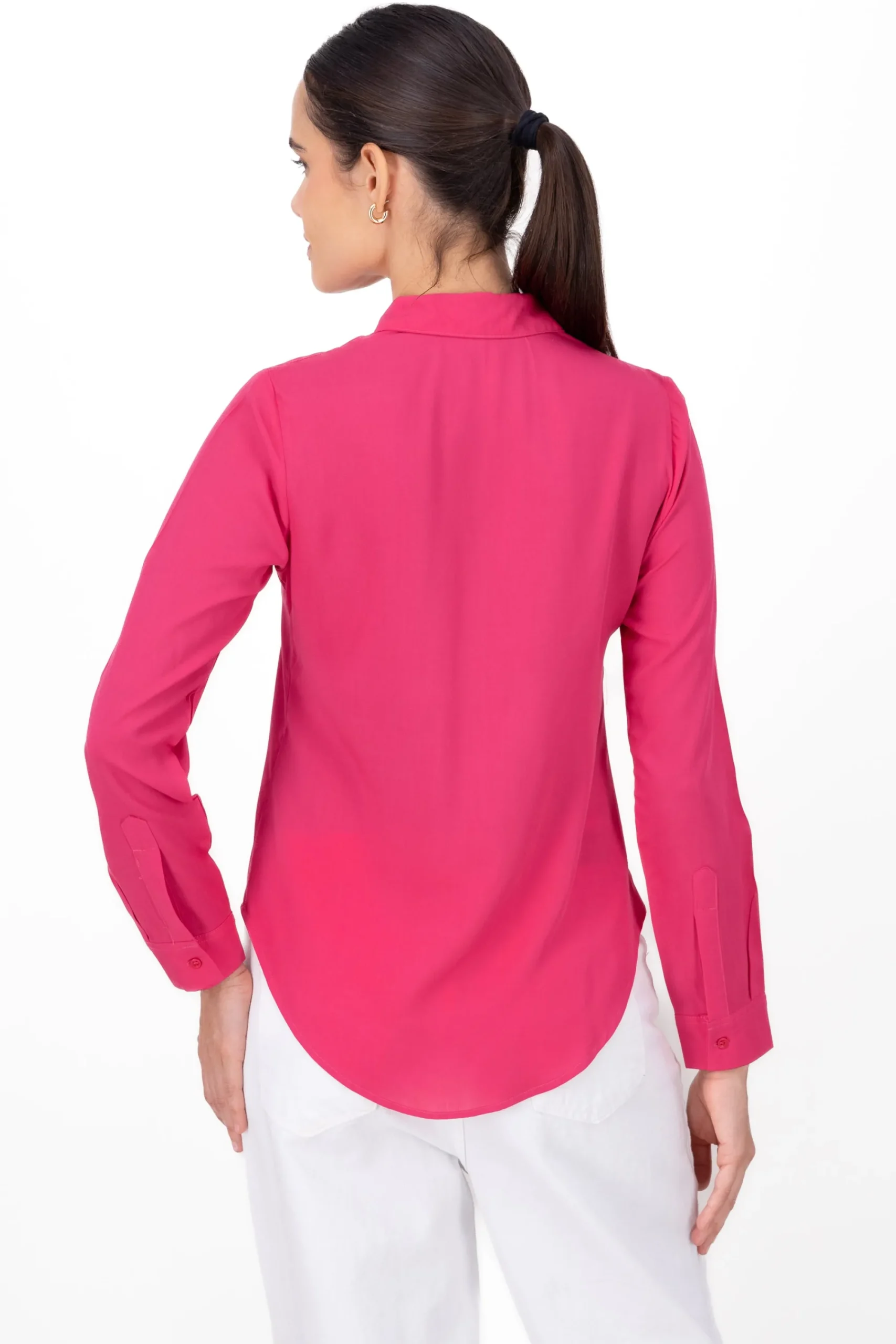 Shasa Solid Long Sleeved Blouse
