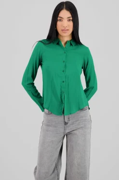 Shasa Solid Long Sleeved Blouse