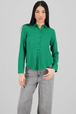 Shasa Solid Long Sleeved Blouse