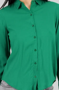 Shasa Solid Long Sleeved Blouse