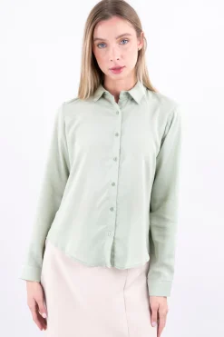 Shasa Solid Long Sleeved Blouse