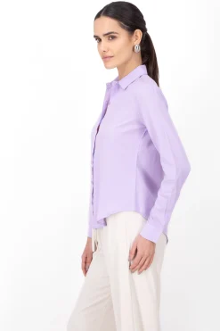 Shasa Solid Long Sleeved Blouse