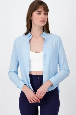 Shasa Solid Long Sleeved Blouse