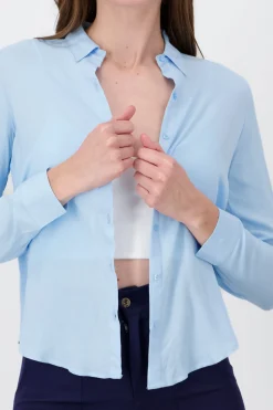 Shasa Solid Long Sleeved Blouse