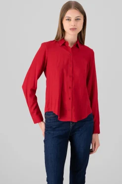 Shasa Solid Long Sleeved Blouse