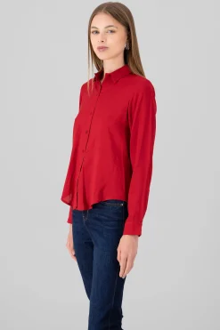 Shasa Solid Long Sleeved Blouse