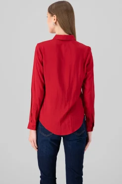 Shasa Solid Long Sleeved Blouse